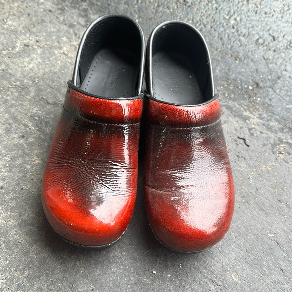 Sanita cherry red shoes